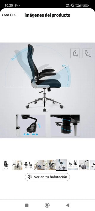 Silla de escritorio SONGMICS Ejecutiva