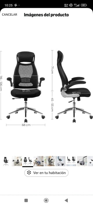 Silla de escritorio SONGMICS Ejecutiva