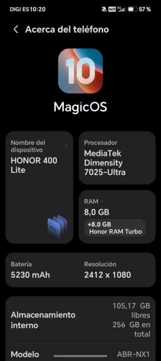 Honor 400 Lite  Negociable