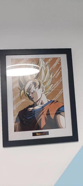2 Cuadro Goku Dragon Ball Z y 2 Cuadro Marvel