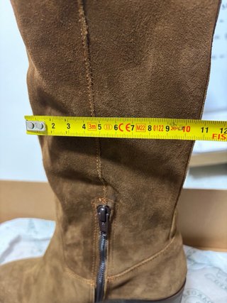 Botas altas DAKOTA BOOTS ante marrón