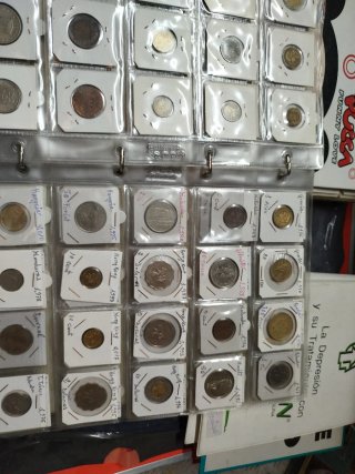 Álbum de monedas extranjeras