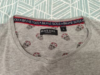 Camiseta Brave Soul Barber Shop Talla L