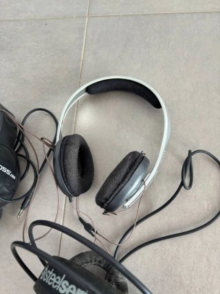 Lote 3 auriculares: Koss, Sennheiser, SteelSeries