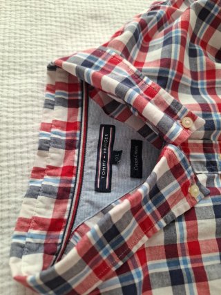 Camisa Tommy Hilfiger Cuadros Azul/Rojo 3XL