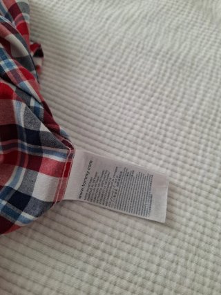 Camisa Tommy Hilfiger Cuadros Azul/Rojo 3XL