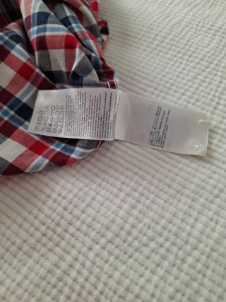 Camisa Tommy Hilfiger Cuadros Azul/Rojo 3XL