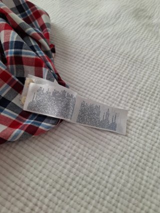 Camisa Tommy Hilfiger Cuadros Azul/Rojo 3XL