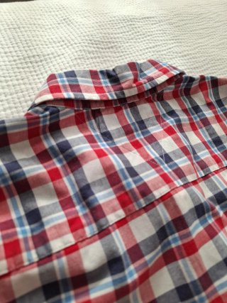 Camisa Tommy Hilfiger Cuadros Azul/Rojo 3XL
