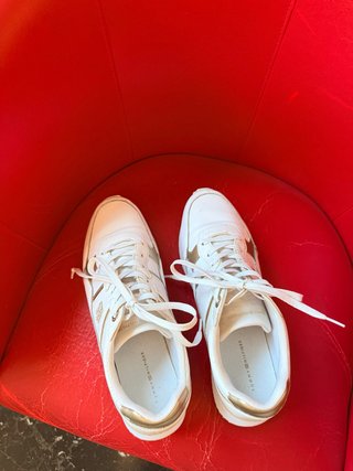 Zapatillas Tommy Hilfiger Blancas y Doradas
