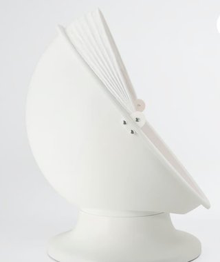 Silla Huevo Giratoria Infantil Blanca