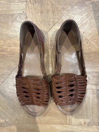 Zapatos planos de piel mujer