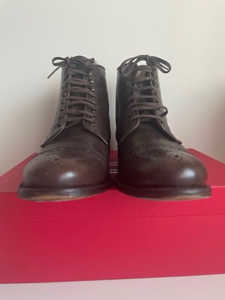 Botines CH Hombre Marrones Brogue