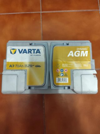 Batería Varta AGM A7 70Ah 760A