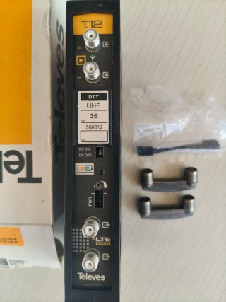 Amplificador monocanal Televes T12 UHF TDT