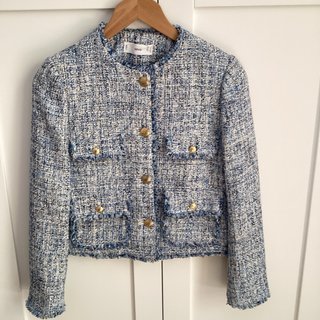 Chaqueta Tweed Mango Talla XS