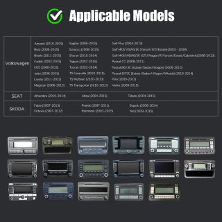Pantalla radio de coche para Volkswagen