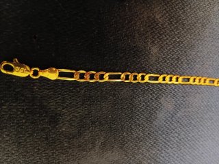 Pulsera Figaro Oro Laminado 18K