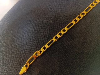 Pulsera Figaro Oro Laminado 18K