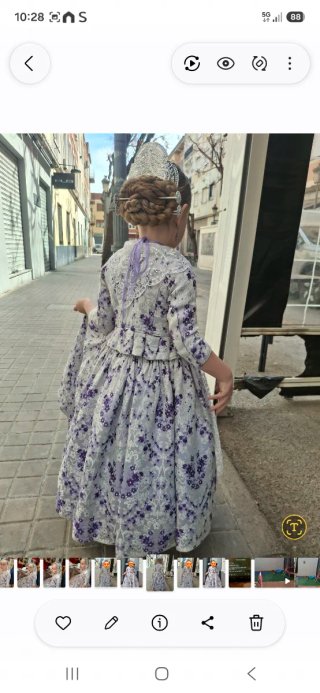 Traje de Fallera Niña 1-3 años