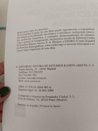CURSO DE INTRODUCCIÓN A LA ECONOMÍA DE LA EMPRESA