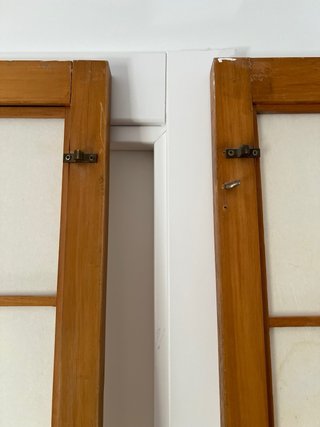 4 puertas madera estilo japonés  45x210cm