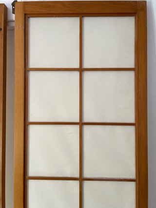 4 puertas madera estilo japonés  45x210cm