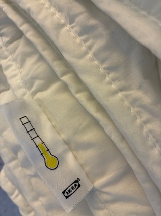 2 edredones de Ikea SMÅSPORRE blanco