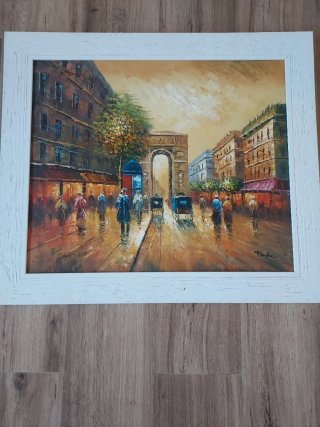 Cuadro al óleo Arco del Triunfo