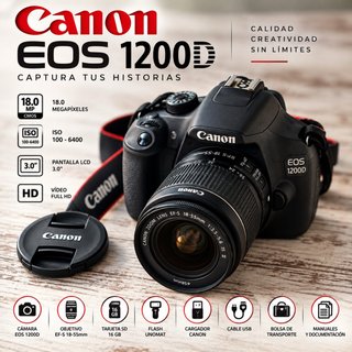 Canon EOS 1200D + Lente 18-55mm