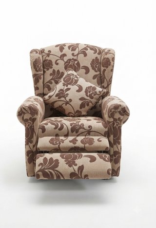 Pareja Sillones Orejeros Relax Beige/Marrón