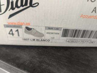 Zapatillas Dian Blancas Talla 41