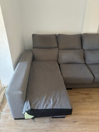 Sofá Chaiselongue Gris Tela