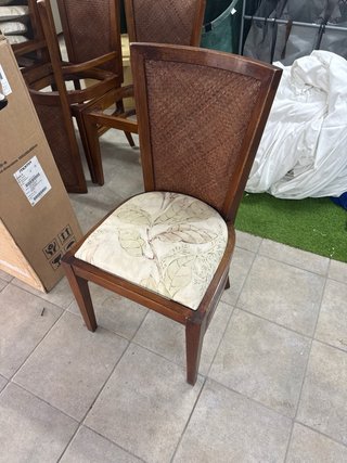 6 Sillas Comedor Madera y Mimbre