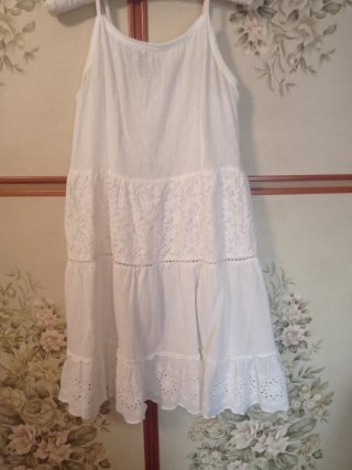 Abito bianco estate bambina pizzo