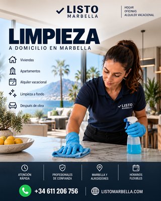 Limpieza a fondo de piso en Marbella