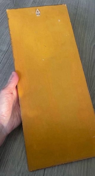 Cuadro Virgen con Niño Naïf Madera