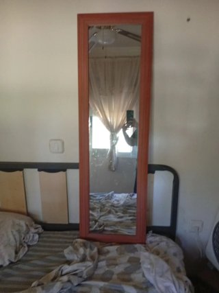 Espejo grande madera y cristal