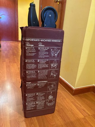 Cuna de viaje plegable