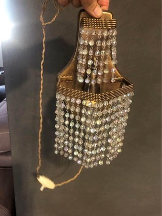 Lampada da parete vintage con pendenti