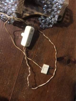 Lampada da parete vintage con pendenti