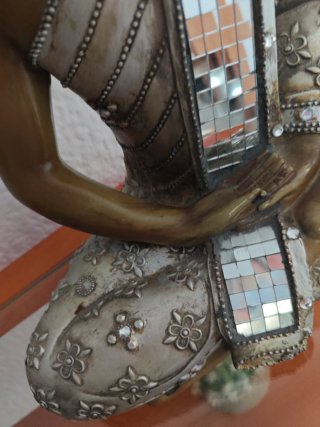 Figura Buda Decorativa Cristal