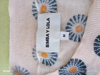 Jersey fino Bimba y Lola estampado flores M