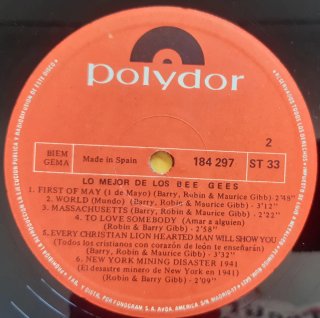 Vinilo Lp Bee Gees - Lo Mejor de Los Bee Gees-1969