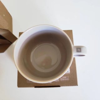 2 Tazze Mug Nespresso originali - Beige mai usate