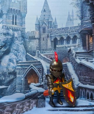 Playmobil Guerrero Medieval llamas ref 70036