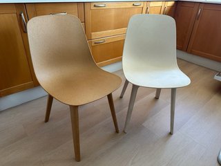 Silla ODGER beige/blanco