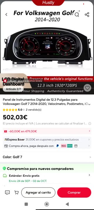 Volante VW Golf GTI MK7.5 Digital