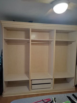 Habitacion completa madera vintage 6 puertas