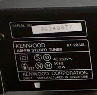 Kenwood KT-2030L Sintonizador AM/FM Stereo
